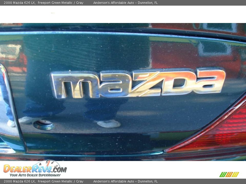 2000 Mazda 626 LX Freeport Green Metallic / Gray Photo #28