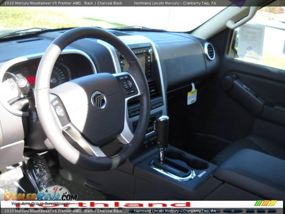2010 Mercury Mountaineer V6 Premier AWD Black / Charcoal Black Photo #7