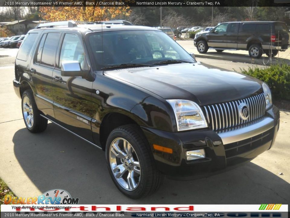 2010 Mercury Mountaineer V6 Premier AWD Black / Charcoal Black Photo #15