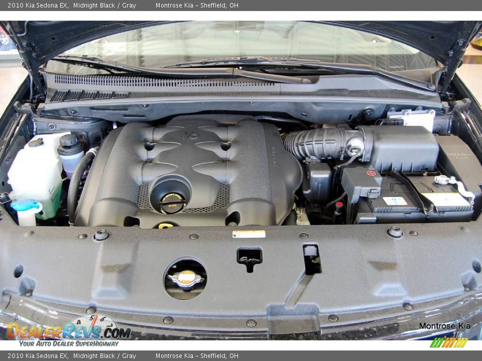 2010 Kia Sedona EX Midnight Black / Gray Photo #23
