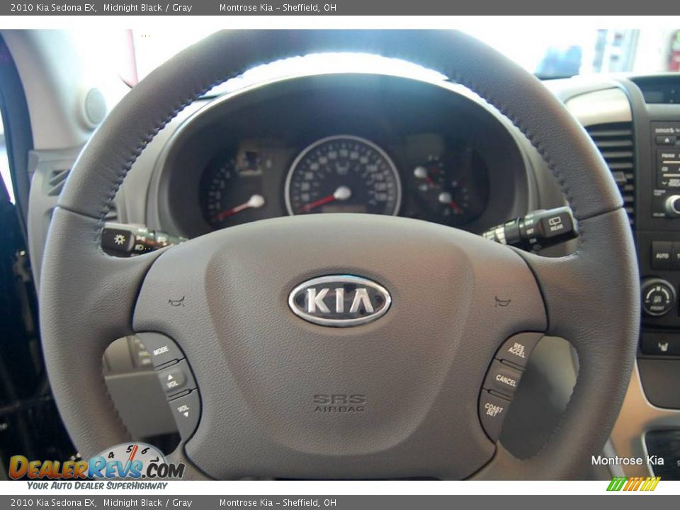 2010 Kia Sedona EX Midnight Black / Gray Photo #26