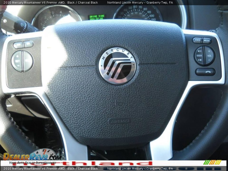 2010 Mercury Mountaineer V6 Premier AWD Black / Charcoal Black Photo #19