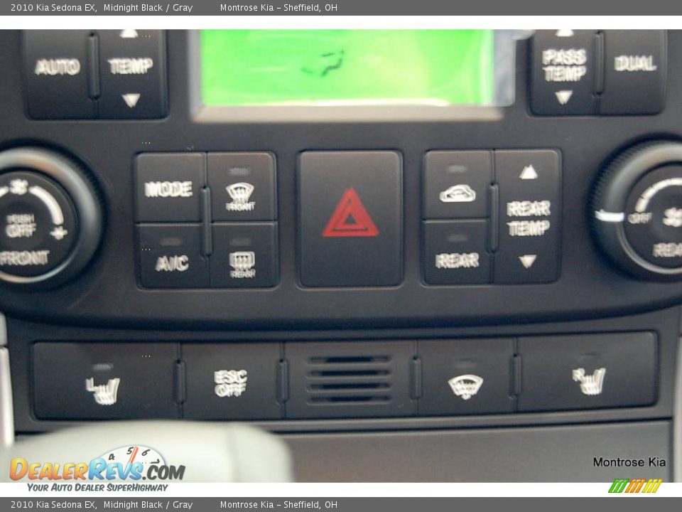 2010 Kia Sedona EX Midnight Black / Gray Photo #29
