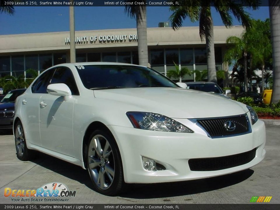 2009 Lexus IS 250 Starfire White Pearl / Light Gray Photo #1