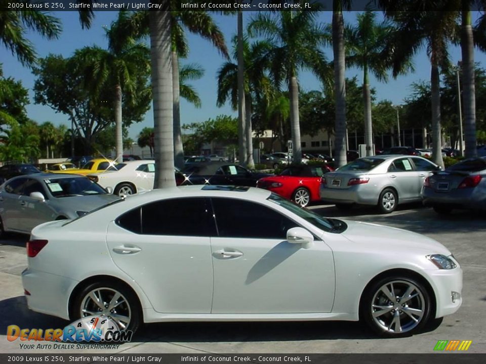 2009 Lexus IS 250 Starfire White Pearl / Light Gray Photo #2