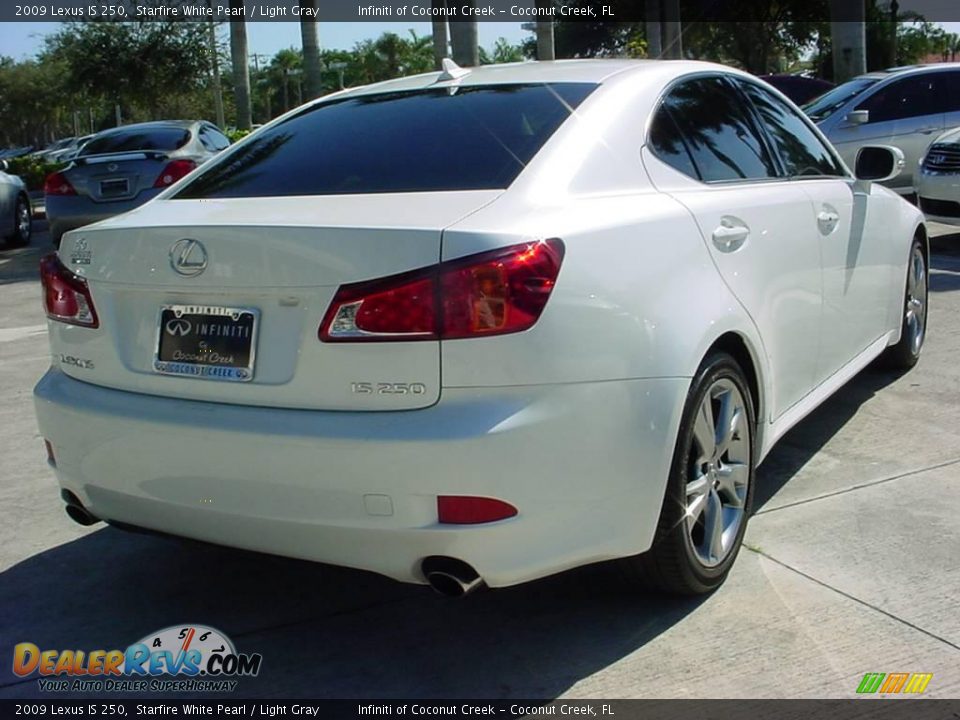 2009 Lexus IS 250 Starfire White Pearl / Light Gray Photo #3
