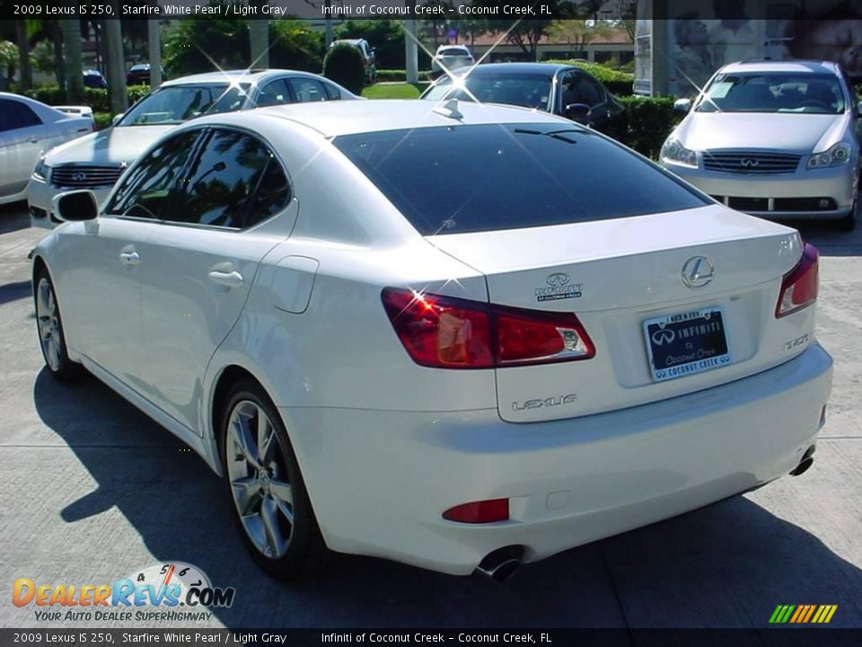2009 Lexus IS 250 Starfire White Pearl / Light Gray Photo #5