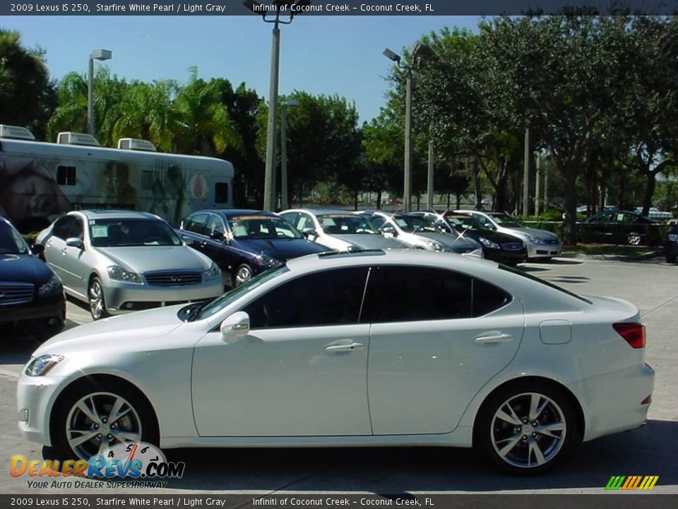 2009 Lexus IS 250 Starfire White Pearl / Light Gray Photo #6