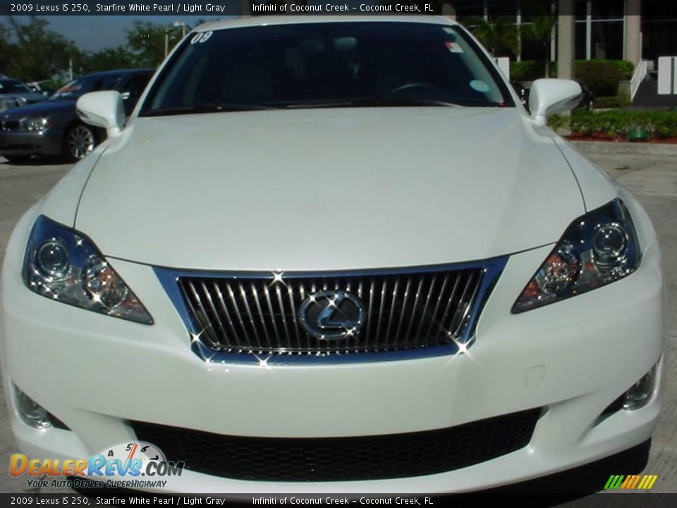 2009 Lexus IS 250 Starfire White Pearl / Light Gray Photo #8