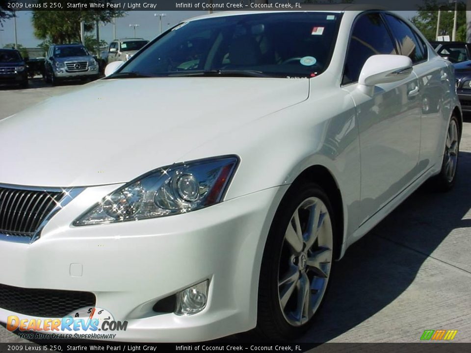 2009 Lexus IS 250 Starfire White Pearl / Light Gray Photo #9