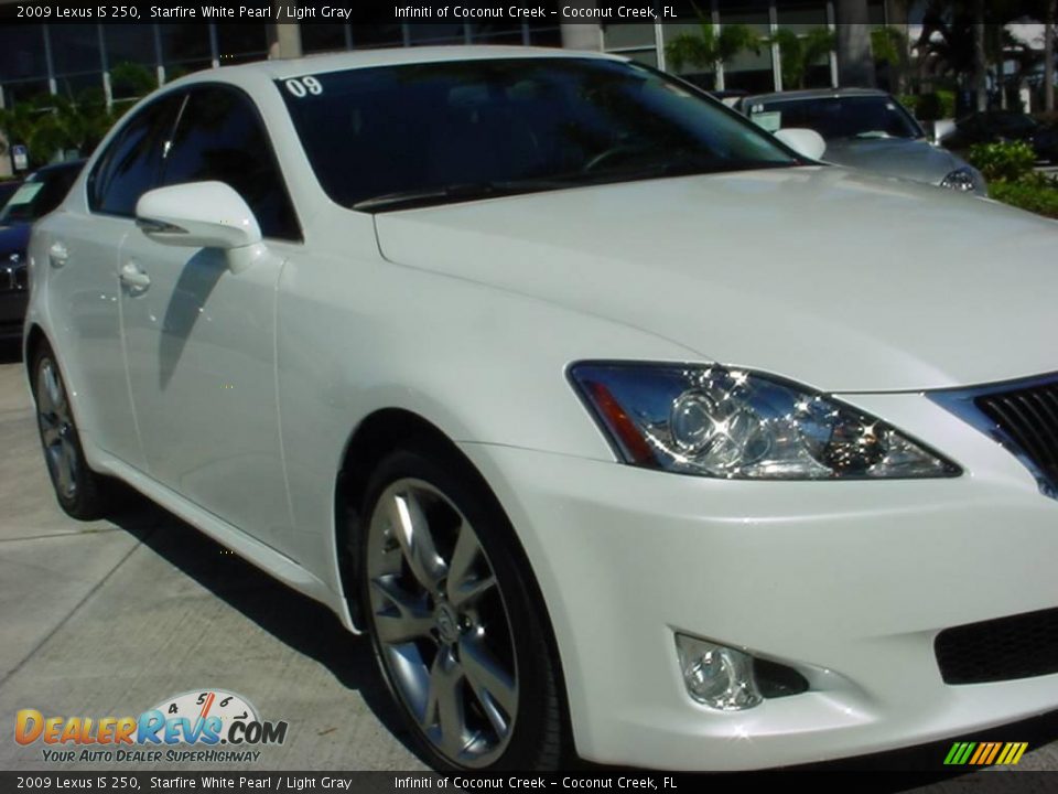 2009 Lexus IS 250 Starfire White Pearl / Light Gray Photo #10