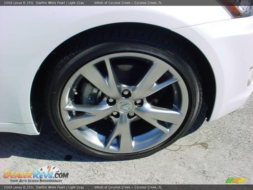 2009 Lexus IS 250 Starfire White Pearl / Light Gray Photo #11