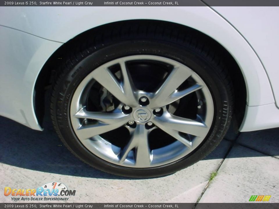 2009 Lexus IS 250 Starfire White Pearl / Light Gray Photo #12