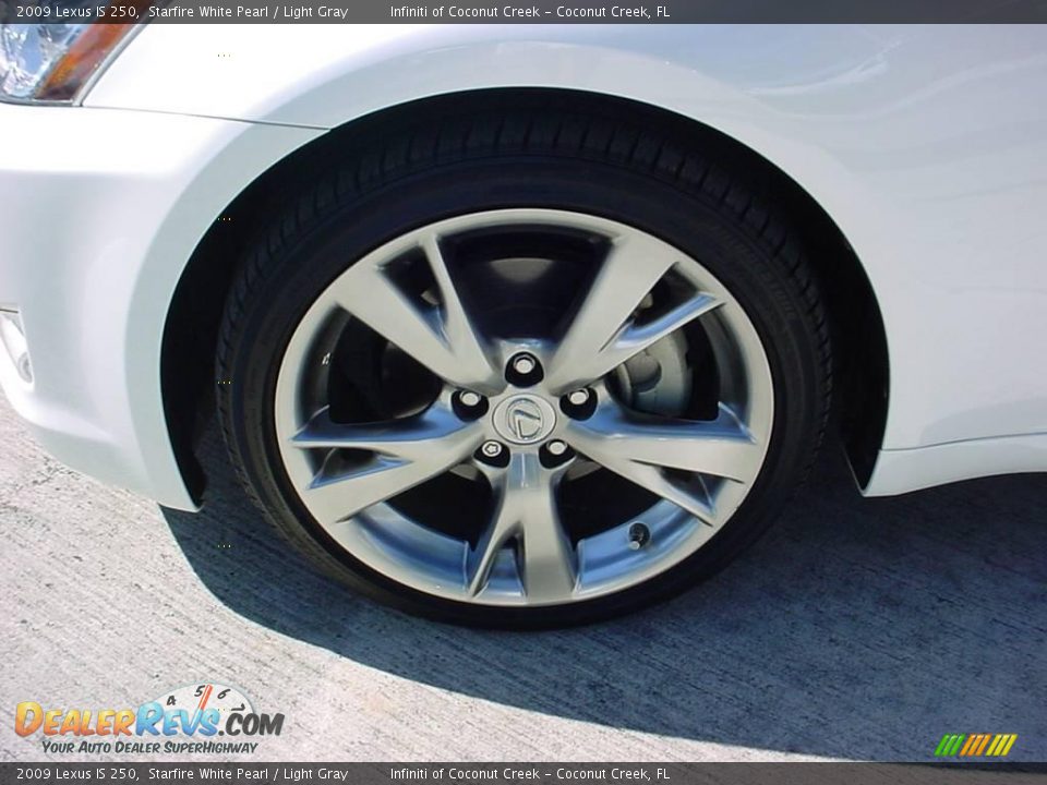 2009 Lexus IS 250 Starfire White Pearl / Light Gray Photo #14