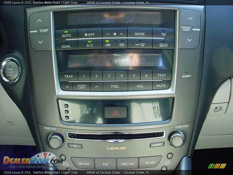 2009 Lexus IS 250 Starfire White Pearl / Light Gray Photo #23