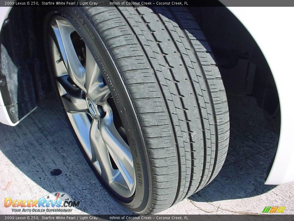 2009 Lexus IS 250 Starfire White Pearl / Light Gray Photo #25