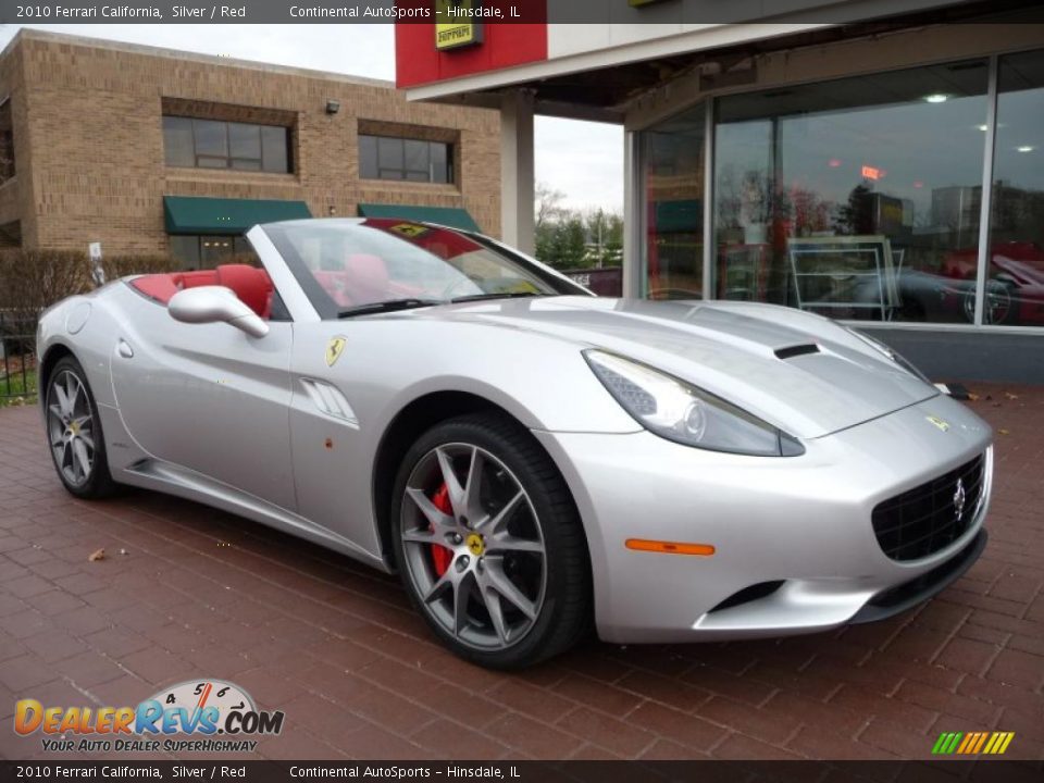 2010 Ferrari California Silver / Red Photo #4