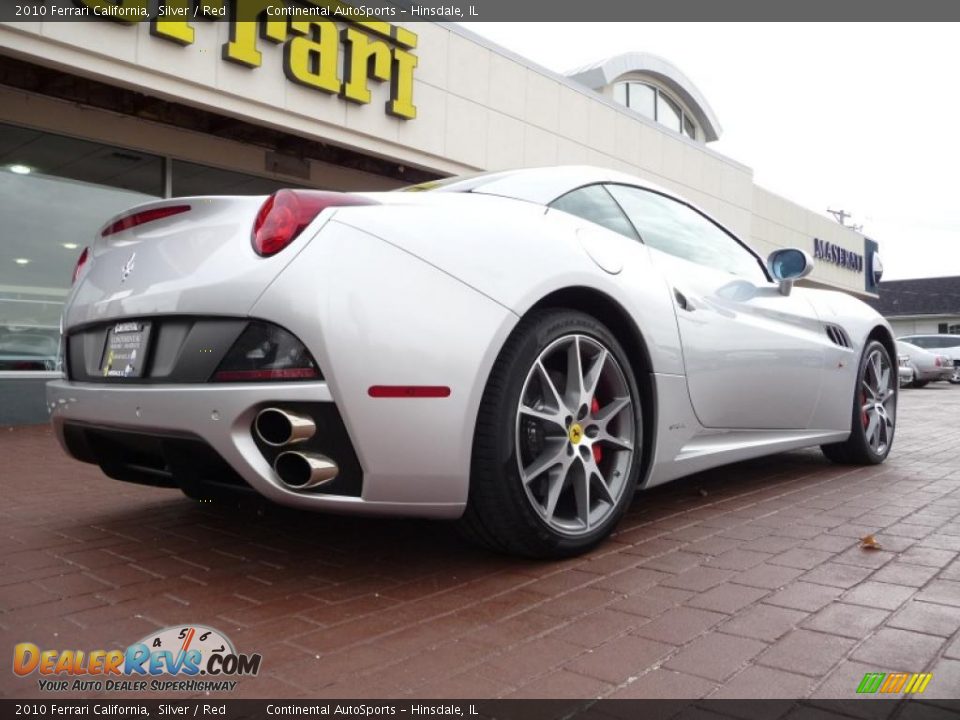 2010 Ferrari California Silver / Red Photo #5