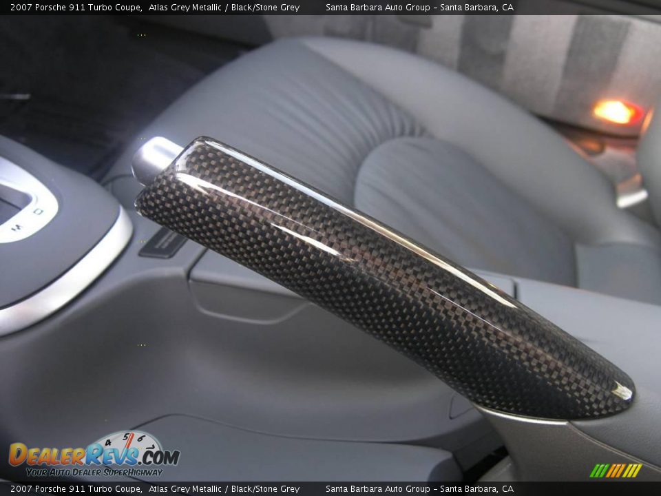 Black/Stone Grey Interior - 2007 Porsche 911 Turbo Coupe Photo #12