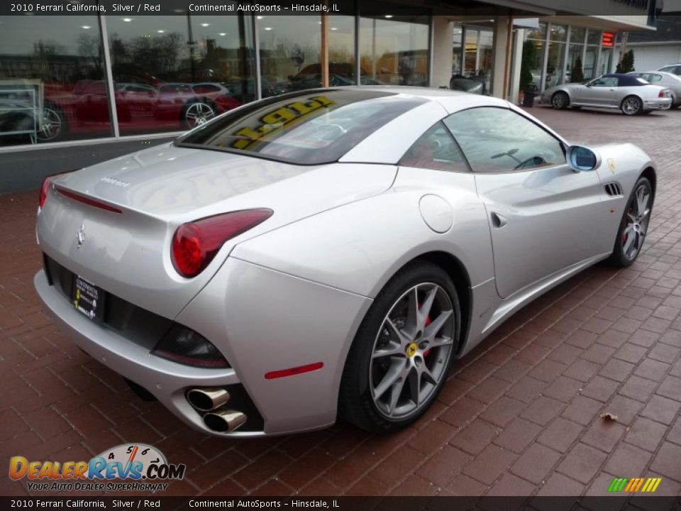 2010 Ferrari California Silver / Red Photo #6