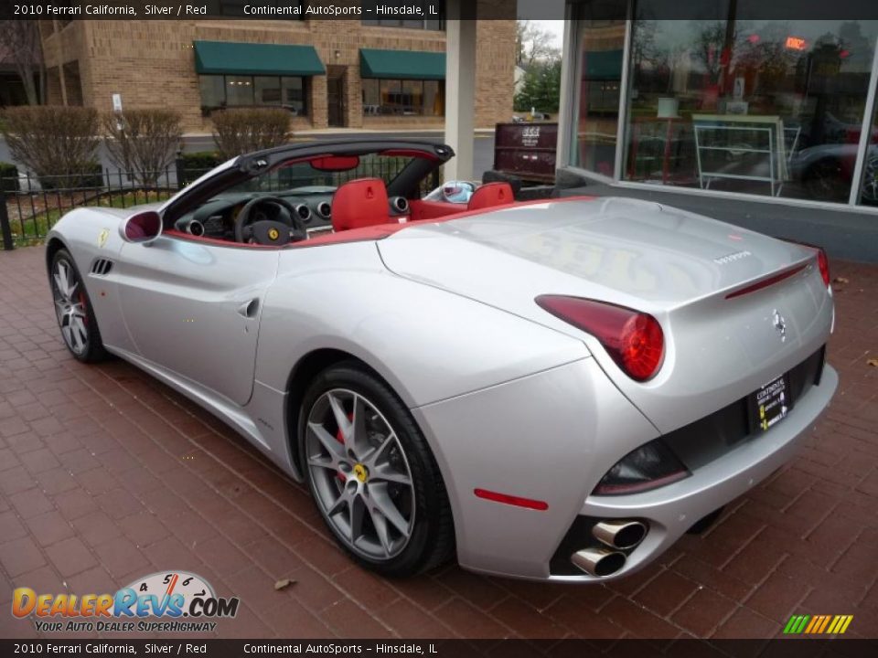 2010 Ferrari California Silver / Red Photo #8