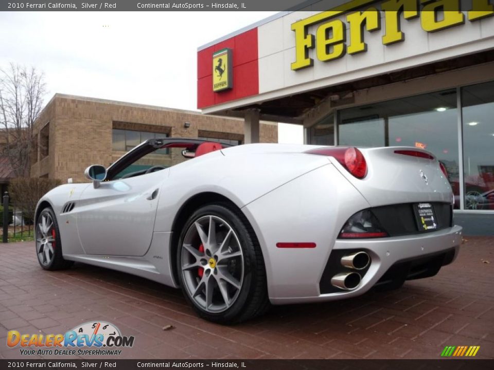 2010 Ferrari California Silver / Red Photo #9