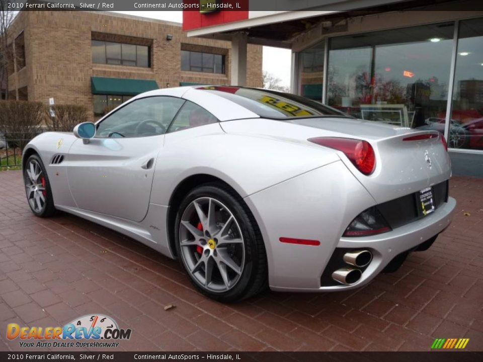 2010 Ferrari California Silver / Red Photo #10