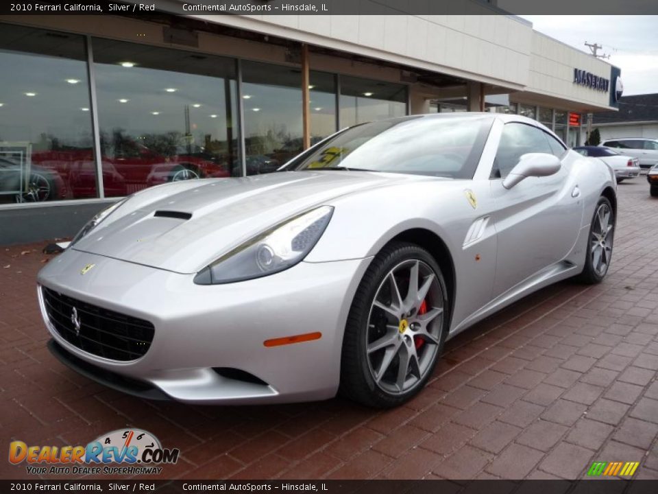 2010 Ferrari California Silver / Red Photo #11