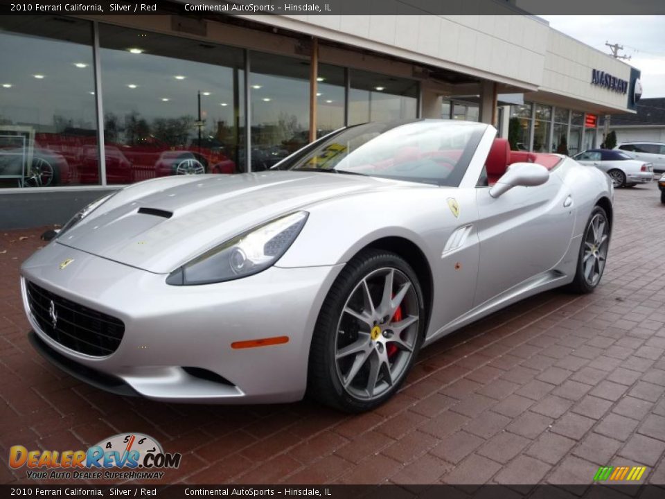 2010 Ferrari California Silver / Red Photo #12
