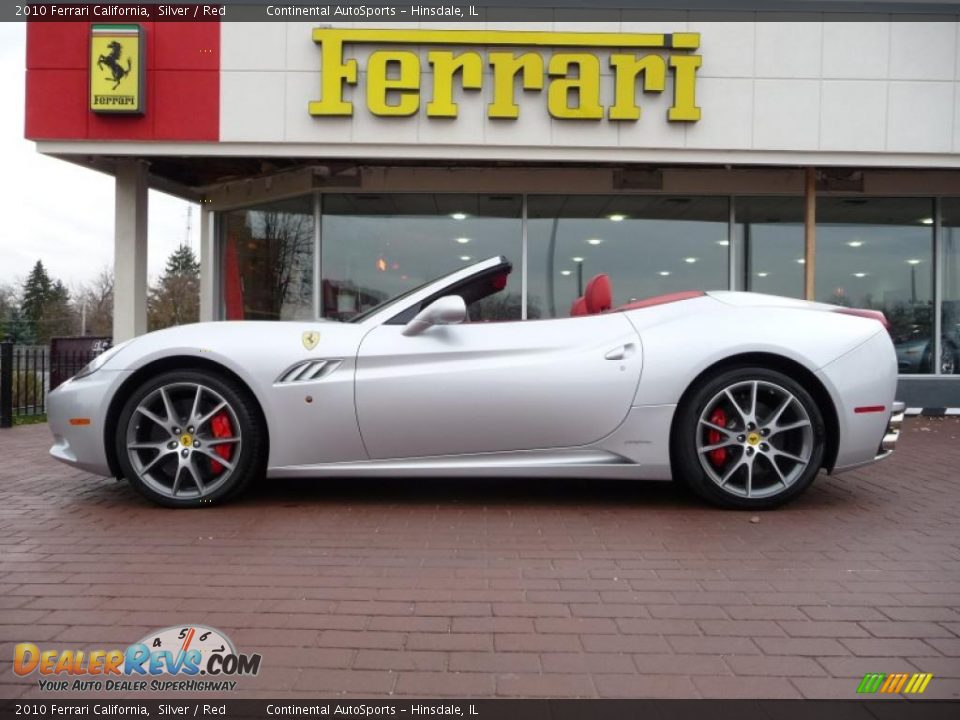 2010 Ferrari California Silver / Red Photo #13