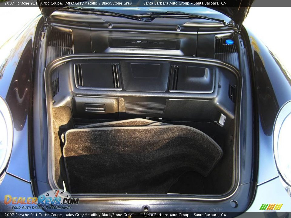 2007 Porsche 911 Turbo Coupe Atlas Grey Metallic / Black/Stone Grey Photo #22