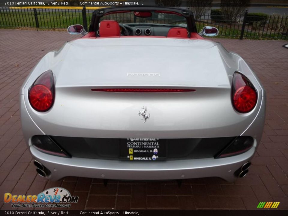 2010 Ferrari California Silver / Red Photo #20
