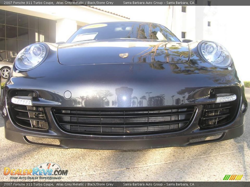 2007 Porsche 911 Turbo Coupe Atlas Grey Metallic / Black/Stone Grey Photo #27