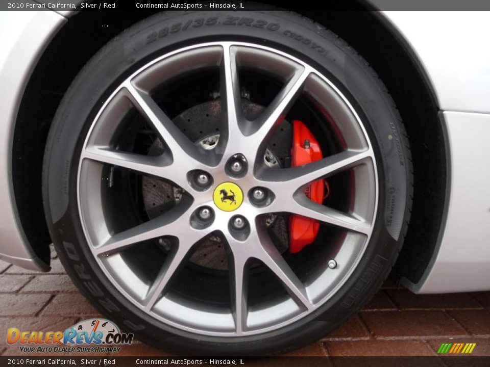 2010 Ferrari California Silver / Red Photo #23