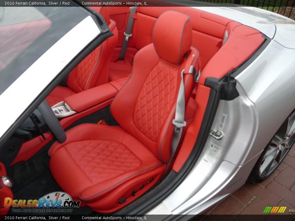 2010 Ferrari California Silver / Red Photo #25