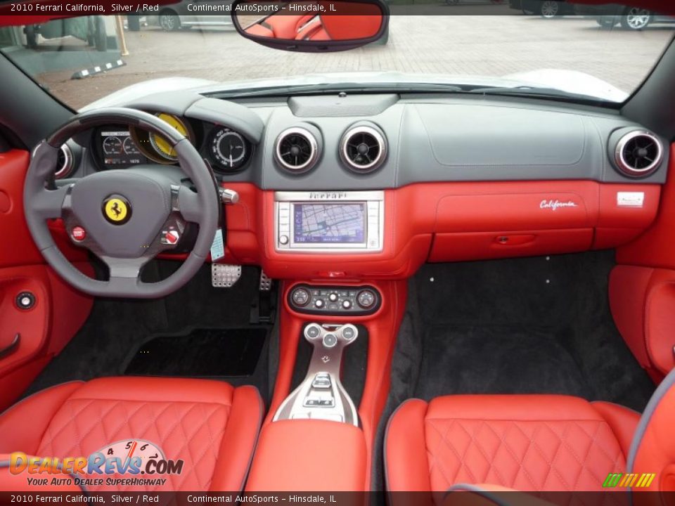 2010 Ferrari California Silver / Red Photo #26