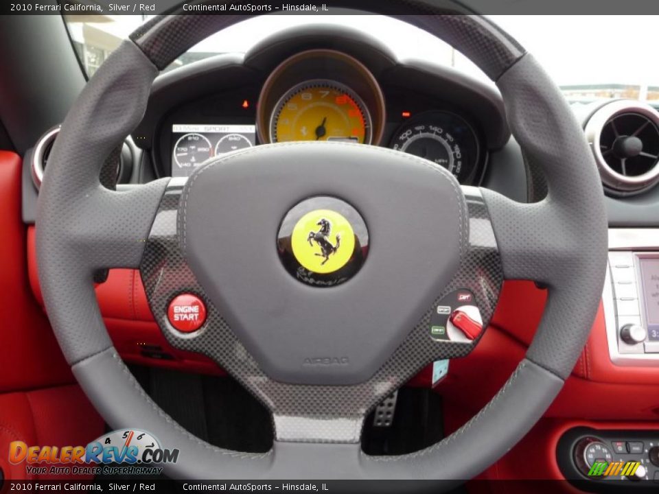 2010 Ferrari California Silver / Red Photo #28