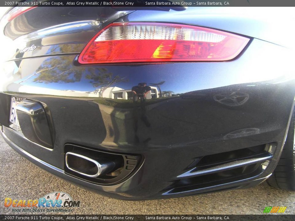 2007 Porsche 911 Turbo Coupe Atlas Grey Metallic / Black/Stone Grey Photo #32