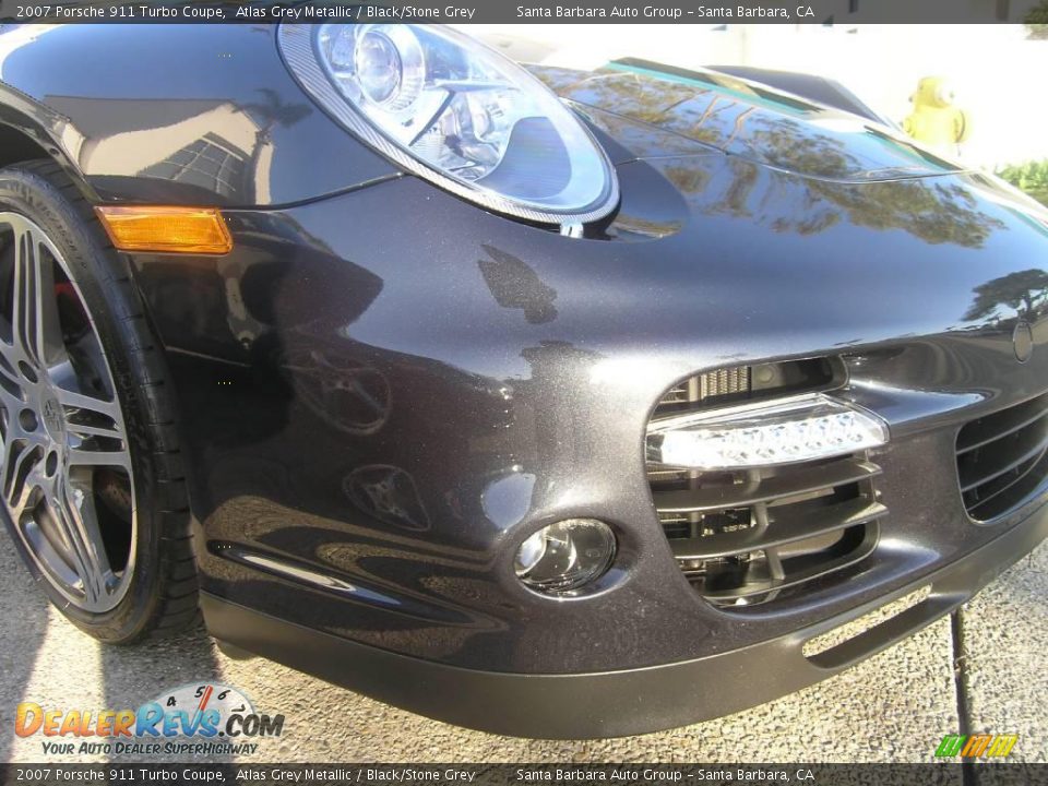 2007 Porsche 911 Turbo Coupe Atlas Grey Metallic / Black/Stone Grey Photo #35