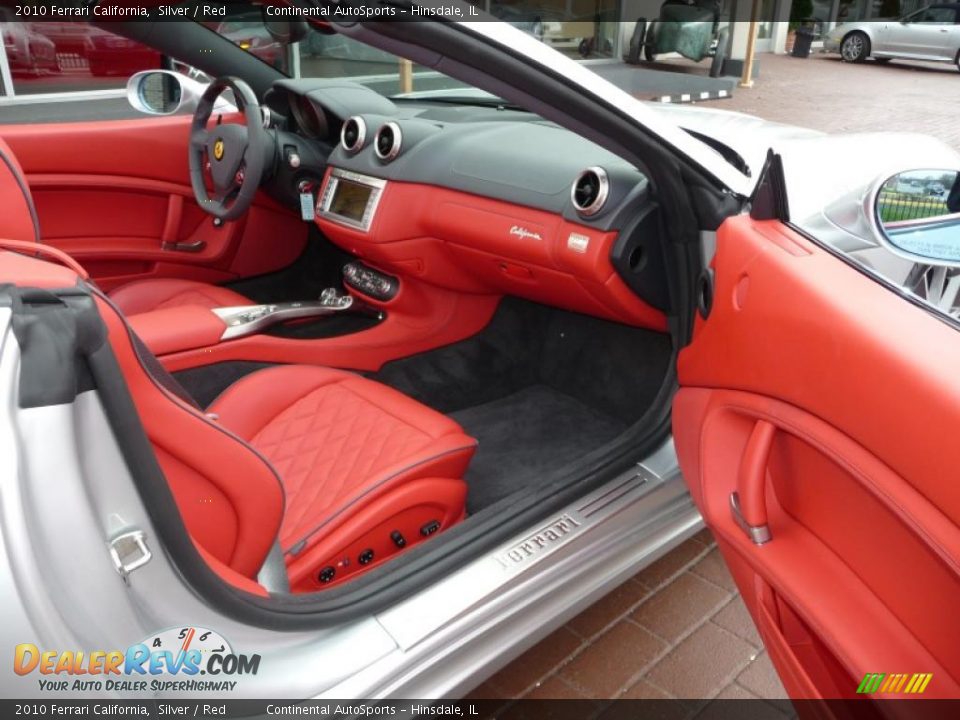 2010 Ferrari California Silver / Red Photo #35