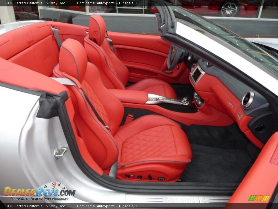 2010 Ferrari California Silver / Red Photo #36