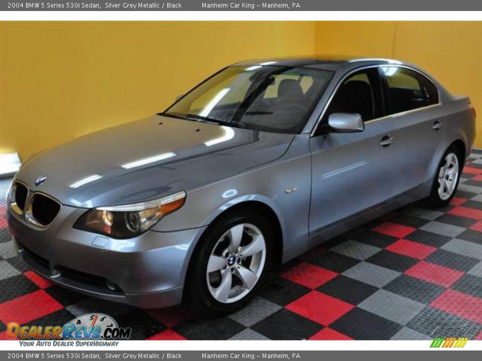 2004 BMW 5 Series 530i Sedan Silver Grey Metallic / Black Photo #3