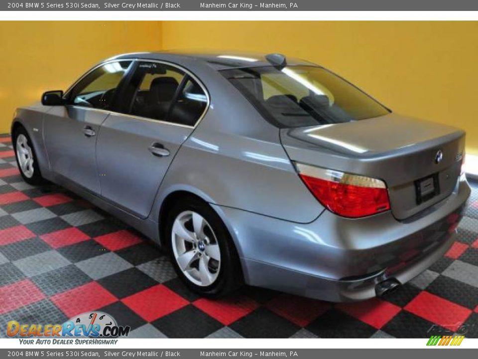 2004 BMW 5 Series 530i Sedan Silver Grey Metallic / Black Photo #4
