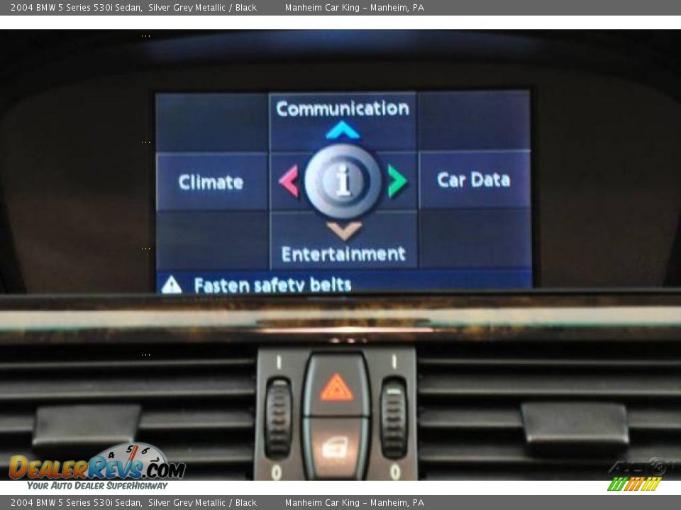 2004 BMW 5 Series 530i Sedan Silver Grey Metallic / Black Photo #8