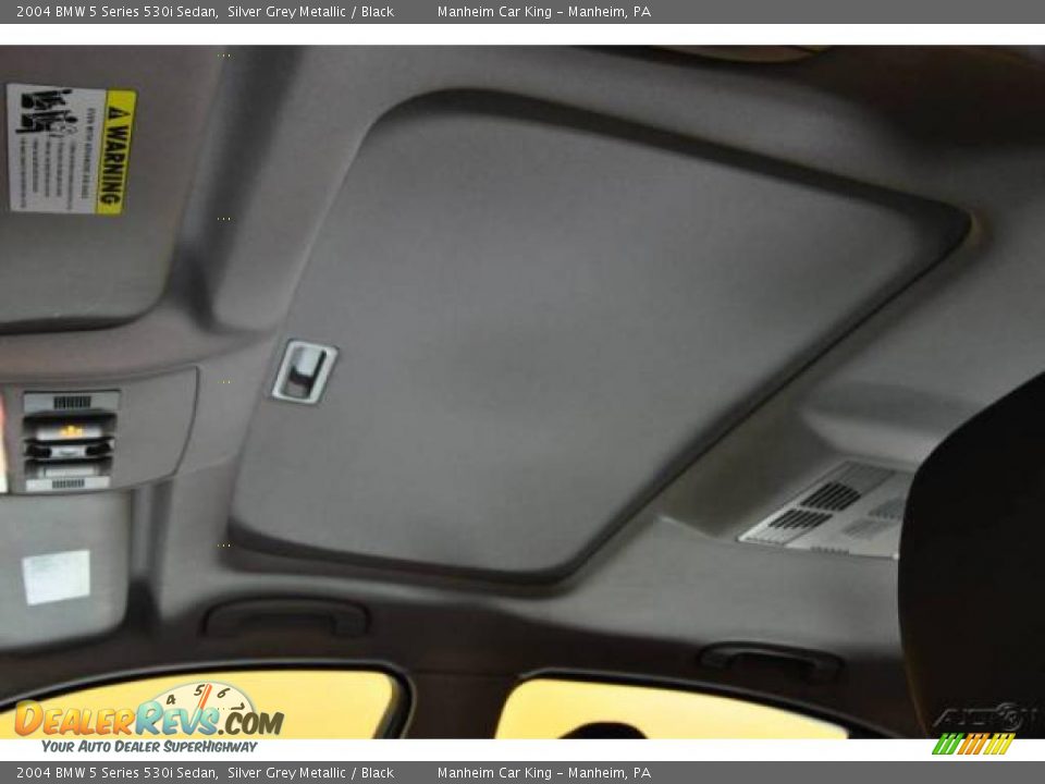 2004 BMW 5 Series 530i Sedan Silver Grey Metallic / Black Photo #11