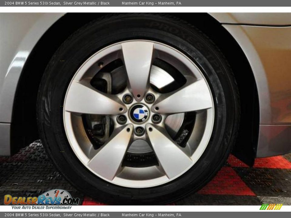 2004 BMW 5 Series 530i Sedan Silver Grey Metallic / Black Photo #19