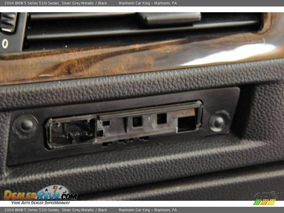 2004 BMW 5 Series 530i Sedan Silver Grey Metallic / Black Photo #25