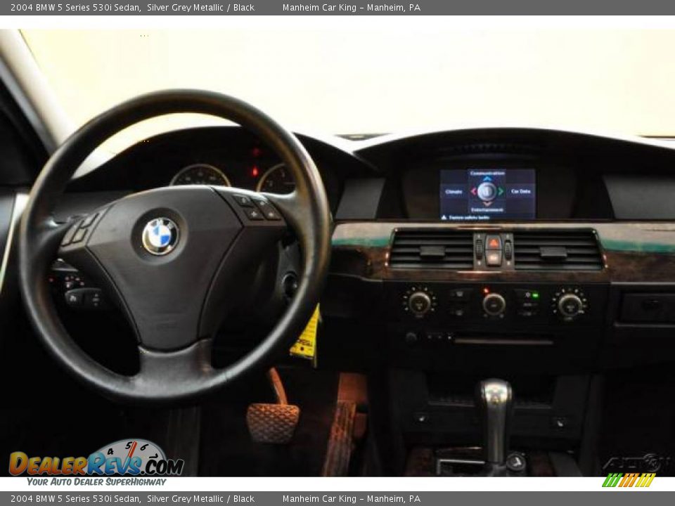 2004 BMW 5 Series 530i Sedan Silver Grey Metallic / Black Photo #29