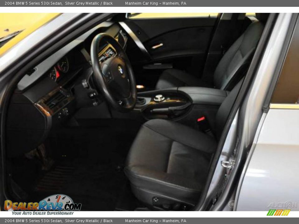 2004 BMW 5 Series 530i Sedan Silver Grey Metallic / Black Photo #34