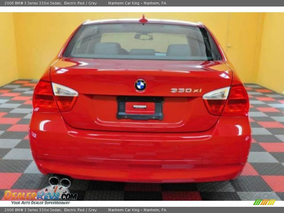 2006 BMW 3 Series 330xi Sedan Electric Red / Grey Photo #5
